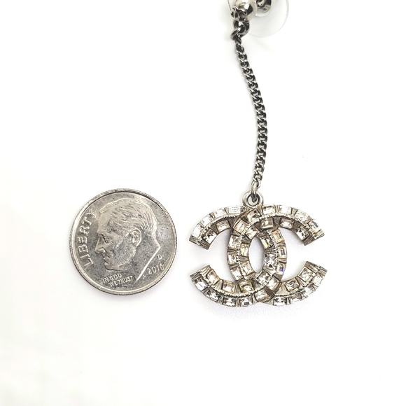 CHANEL Bling Sparkly Princess Crystal Dangle Earrings - Picture 5 of 8